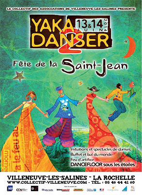 illustration de La Rochelle : Yaka danser, fte de la Saint Jean  Villeneuve-les-Salines, samedi 14 juin 2014