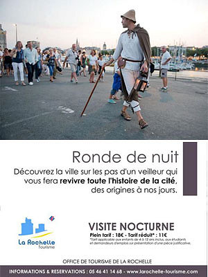 illustration de La Rochelle tourisme t 2014: le retour des Rondes de nuit, premiers dparts jeudi 19 juin 2014 !