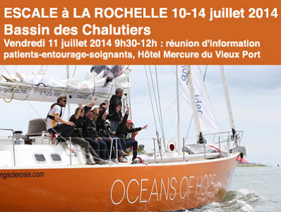 illustration de Oceans of Hope : escale franaise du voilier  La Rochelle 10-14 juillet 2014, un autre regard sur la sclrose en plaques