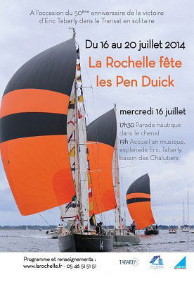 illustration de La Rochelle : Pen Duick, escales de voiliers de lgende avec l'association Eric Tabarly du 16 au 20 juillet 2014
