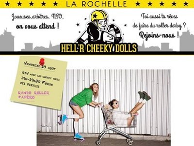 illustration de Rentrée Derby Roller à La Rochelle : rencontre-balade et apéro avec les Hell'R Cheeky Dolls, vendredi 29 août 2014
