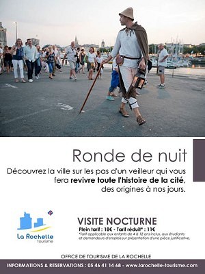 illustration de À La Rochelle : les Rondes de nuit de l'Office de tourisme les 4, 11  et 18 septembre 2014