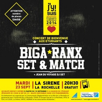 illustration de La Rochelle accueille les tudiants  La Sirne, concert gratuit mardi 23 septembre 2014, rservez vite !