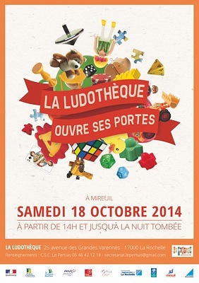 illustration de La Rochelle : inauguration de la nouvelle ludothque  Mireuil, samedi 18 octobre 2014