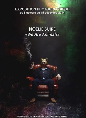 illustration de La Rochelle Lagord : we are animals, photographies de Nolie Suire, vernissage vendredi 7 novembre 2014