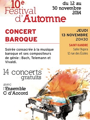 illustration de Agglo de La Rochelle : concert baroque gratuit à Saint-Xandre, jeudi 13 novembre à 20h30
