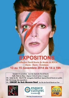 illustration de La Rochelle Lagord : expo et  17h concert en hommage  David Bowie, samedi 15 novembre 2014