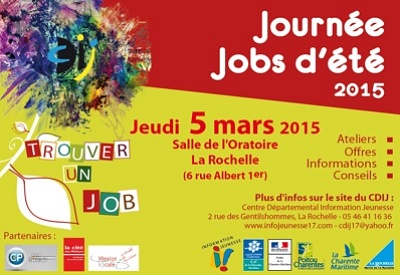 illustration de La Rochelle : journée jobs d'été à l'Oratoire, jeudi 5 mars 2015