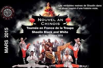 illustration de La Rochelle : un homme devenu Shaolin, spectacle de l'Aigle Noir avec des moines de Shaolin, mardi 10 mars 2015