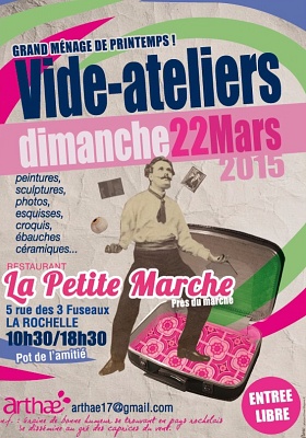 illustration de Dimanche 22 mars 2015  La Rochelle :  journe vide-ateliers avec Artha  La Petite marche