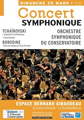 illustration de La Rochelle : concert symphonique gratuit à l'Espace Bernard Giraudeau, dimanche 29 mars 2015