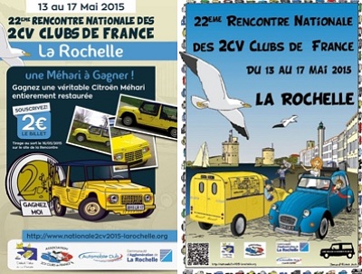 illustration de Une Mhari  gagner  La Rochelle  l'occasion du rassemblement des clubs de 2CV, tirage au sort samedi 16 mai 2015