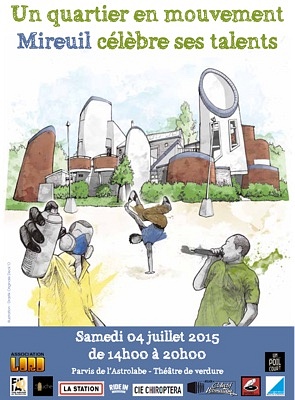 illustration de Hip hop, graff, danse et musique  La Rochelle pour marquer le dbut du chantier de dconstruction de l'Astrolabe, samedi 4 juillet 2015