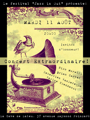 illustration de Prlude Jazz in aot  La Rochelle : concert off avec les invits 2015  la Cave de Laleu, mardi 11 aot 2015