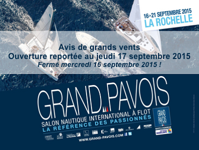 illustration de Avis de grand vent  La Rochelle : l'ouverture du Grand Pavois reporte au jeudi 17 septembre 2015
