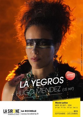 illustration de Soire world latino  La Rochelle : Mariana Yegros en concert et Hugo Mendez Dj Set  La Sirne, mercredi 30 septembre 2015