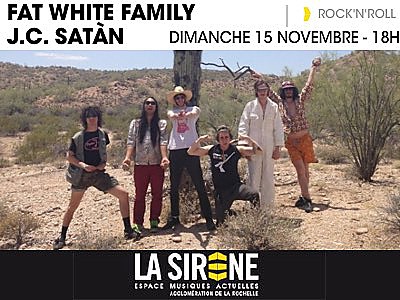 illustration de Rock du dimanche  La Rochelle : la Fat White Family et J.C. Satn  La Sirne, le 15 novembre 2015  18h