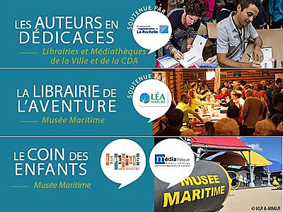 illustration de La Rochelle Agglo : rencontres avec des aventuriers dans les bibliothques et mdiathques les 19, 20 et 21 novembre 2015