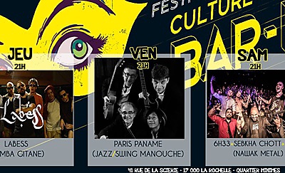 illustration de Festival Culture Bars Bars  La Rochelle : au programme chez Ain les 26, 27 et 28 novembre 2015.