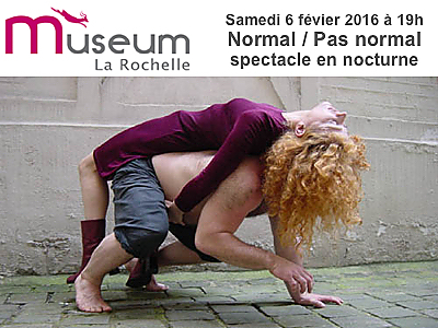 illustration de Performance théâtrale au Muséum de La Rochelle avec la Cie du Singe Debout, samedi 6 février 2016 à 19h