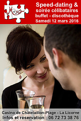 illustration de Soire clibataires La Rochelle sud : speed dating et discothque  Chtelaillon, samedi 12 mars 2016