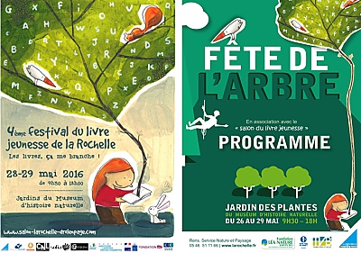 illustration de RV aux jardins du Musum de La Rochelle : fte de l'arbre et festival du livre jeunesse, week-end des 28 et 29 mai 2016