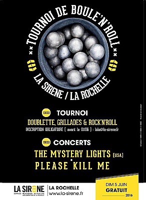 illustration de Pétanque et rock'n'roll à La Rochelle : The Mystery Lights - Please Kill Me, concert gratuit dimanche 5 juin à 19h30 à La Sirène