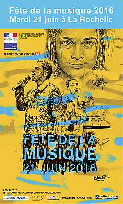 illustration de Fte de la musique  La Rochelle, mardi 21 juin 2016 !!!