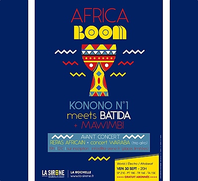 illustration de Electro afrobeat à La Rochelle : Konono n°1 meets Batida Mawimbi à La Sirène, vendredi 30 sept. 2016 !