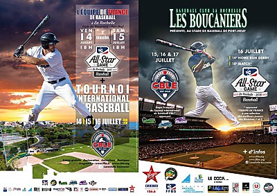 illustration de Baseball  La Rochelle : les Boucaniers accueillent le CBLE et le All-Star Game du 14 au 16 juillet 2017