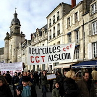 Photo  de  photo : archive ubacto ; manifestation janvier 2009  La Rochelle