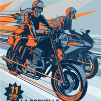 Photo  de �  Zoom sur l'affiche : 1�re journ�e de la  femme � moto 2012