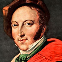Photo  de   Portrait du compositeur Gioacchino Rossini