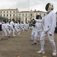 Photo  de  DR - Cercle d'escrime Rochelais - Flash Mob, novembre 2012 La Rochelle