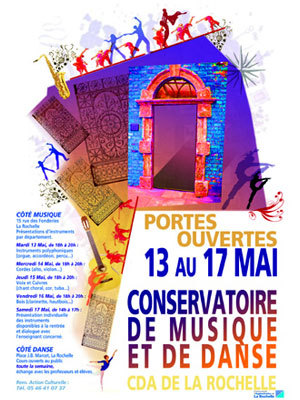 flyers  Portes ouvertes au Conservatoire de La Rochelle 13 au 17/05/08