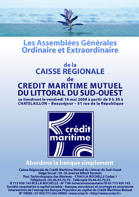 Photo : Assembles gnrales Crdit Maritime L.S.O, le 16 mai 2008