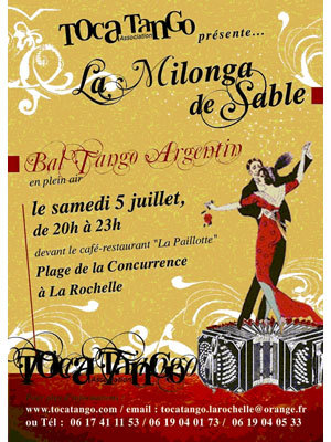 Photo : Bal tango argentin en plein air  La Rochelle samedi 5 juillet de 20h  23h