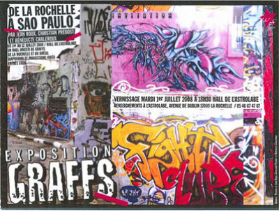 Photo : Expo : photos de graffs  La Rochelle du 1er au 12 juillet 2008