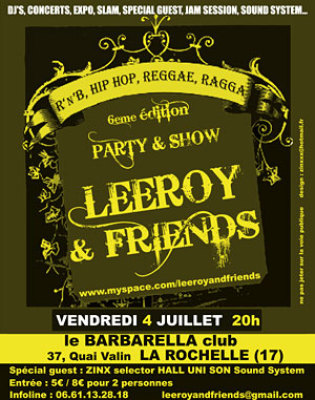 Photo : Lee Roy & Friends : concert  La Rochelle, vendredi 4 juillet