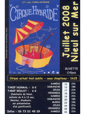 Photo : Cirque Hybride  ct de La Rochelle jusqu'au 26 juillet 08