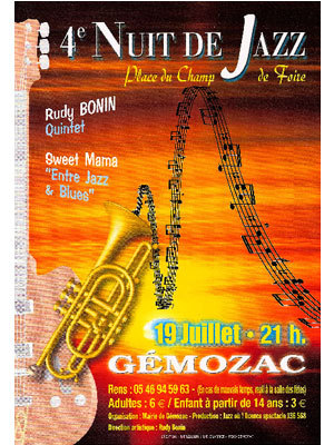Photo : 4e Nuit de Jazz  Gmozac, samedi 19 juillet 2008
