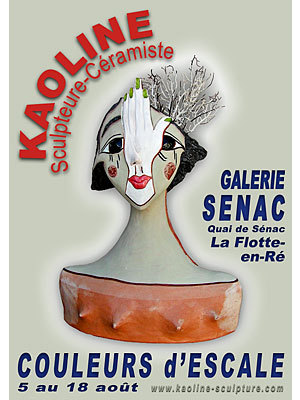 Photo : Expo dans l'le de R : sculpture-cramique - Kaoline 5 au 18 aot