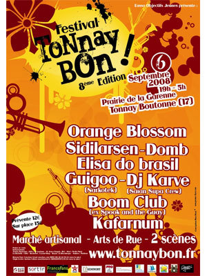 Photo : Festival Tonnay Bon, samedi 6 septembre  Tonnay Boutonne