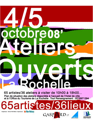 Photo : Ateliers ouverts  La Rochelle : samedi 4 et dimanche 5 octobre 2008