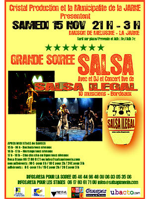 Photo : Grande soire Salsa  La Jarne  ct de La Rochelle, samedi 15 nov. 2008