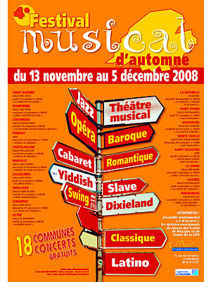 Photo : Agglo de La Rochelle : Festival musical d'automne du 13/11 au 5/12/08