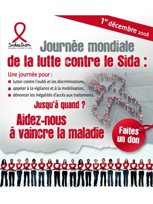 Photo : Journe mondiale de la lutte contre le Sida : La Rochelle 1er dcembre 2008
