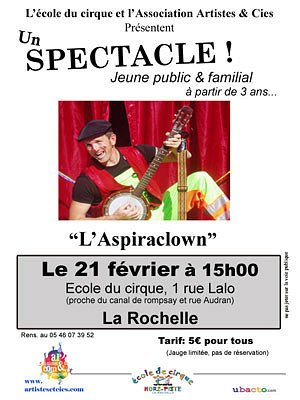 Photo : L'aspiraclown : spectacle ds 3 ans  La Rochelle, samedi 21 fev. 09