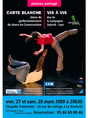 Photo : La Rochelle : danse  la Chapelle Fromentin vend. 27 et sam. 28 mars 2009