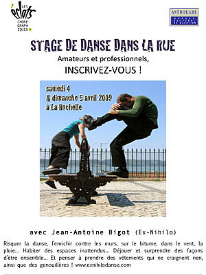 Photo : Stage de danse dans la rue : amateurs et pros  La Rochelle sam. 4 et dim.5 avril 2009